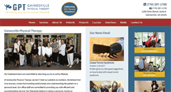 Desktop Screenshot of gainesvillept.com